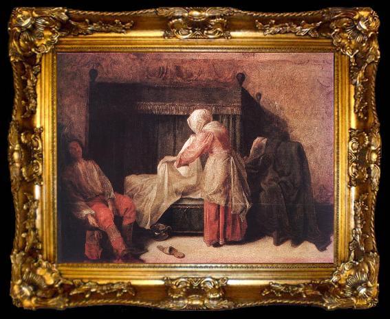 framed  HOOCH, Pieter de The Morning of a Young man sg, ta009-2